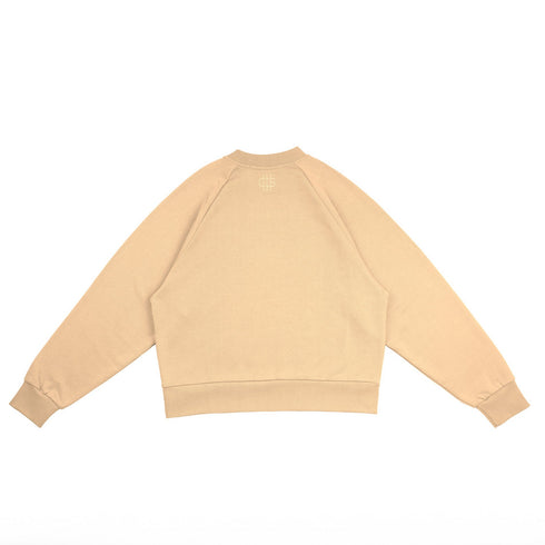 Dune Sand Raglan Crewneck Sweater
